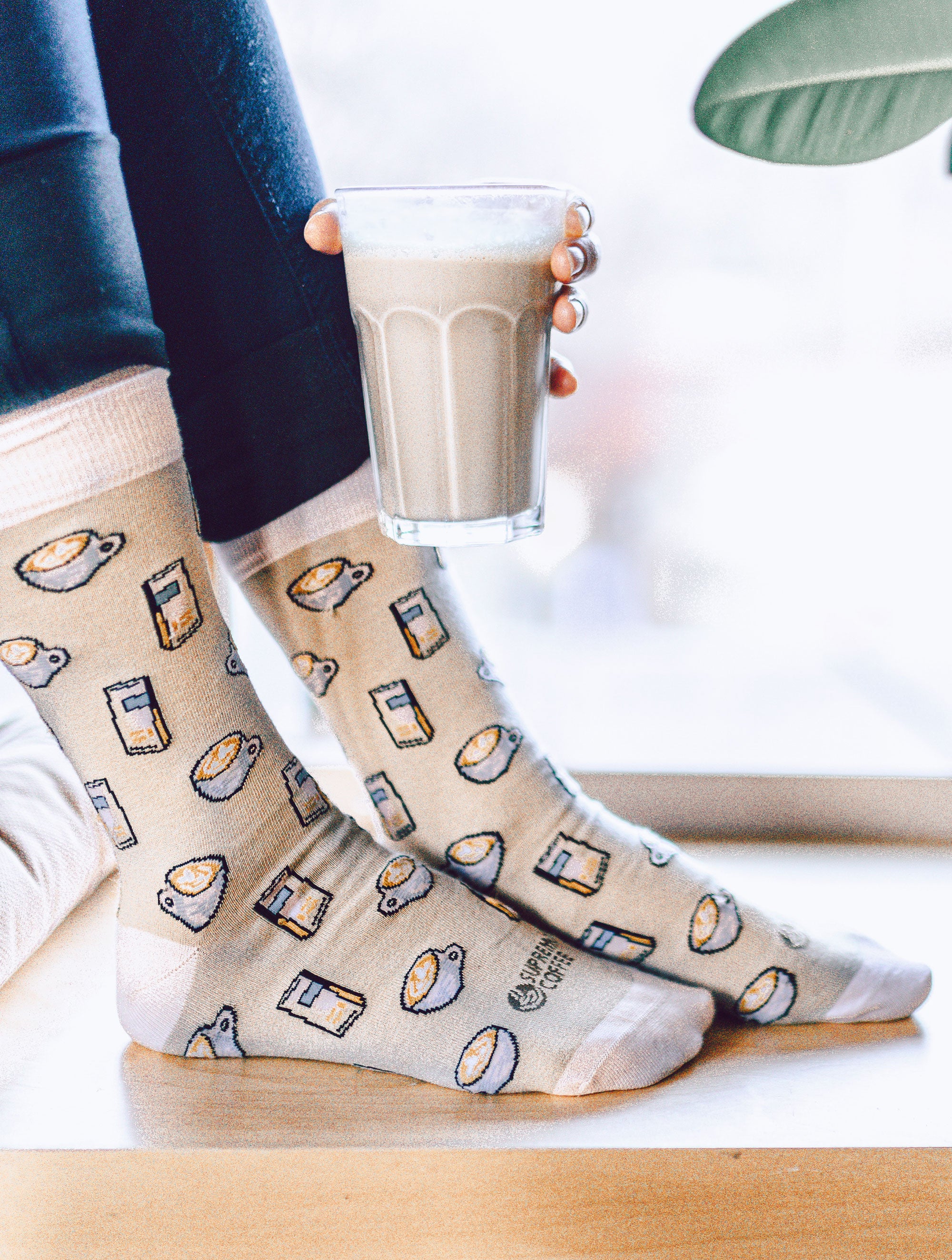 Socks Pink (Latte Art)